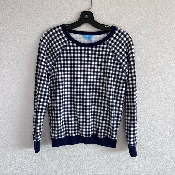 Draper James Women’s Natalie Sweatshirt in Gingham - Picture 2 of 11
